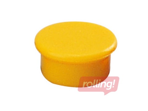 Strong planning magnet Dahle, yellow, 13mm, 10 pcs.
