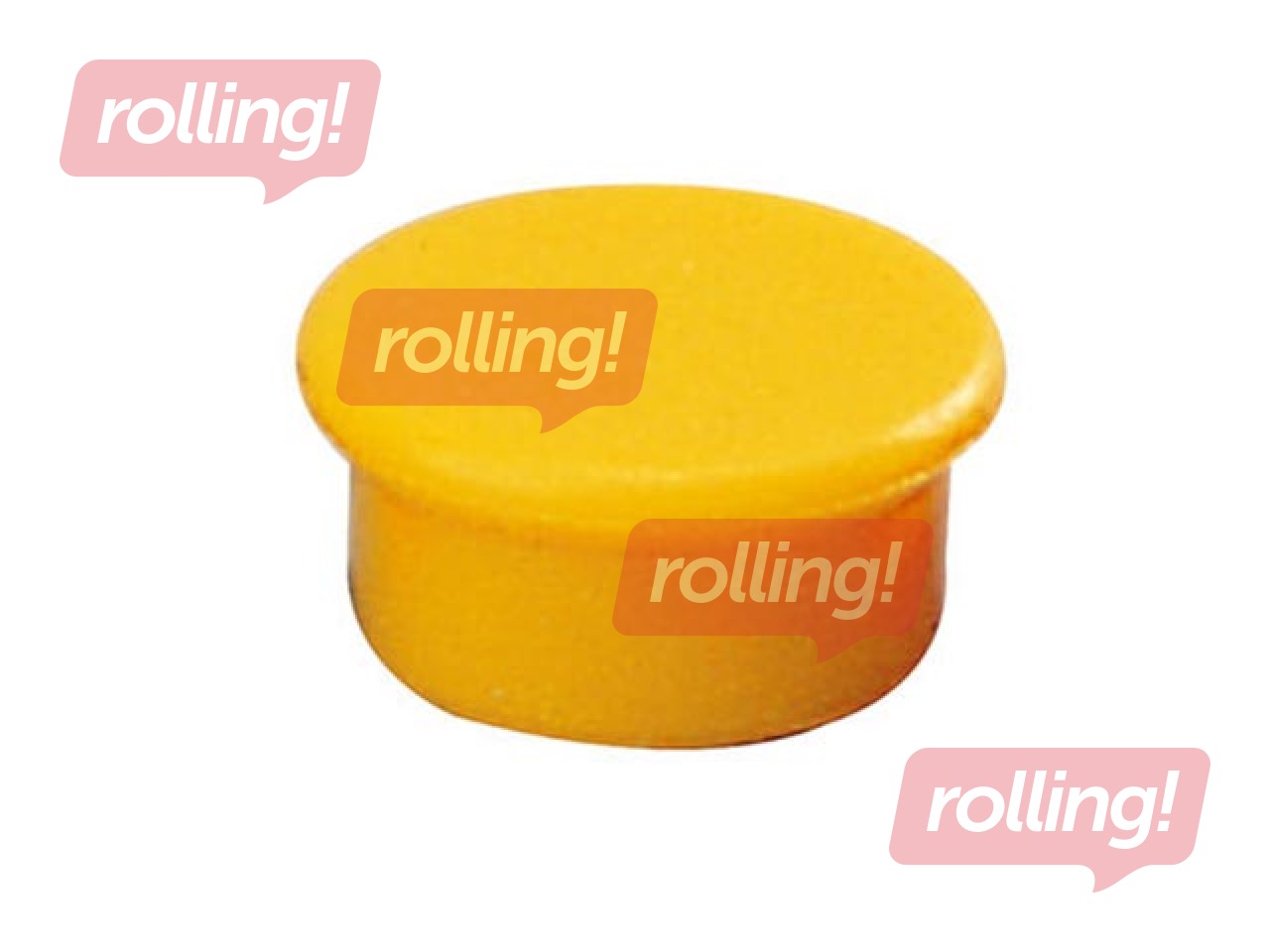 Strong planning magnet Dahle, yellow, 13mm, 10 pcs.