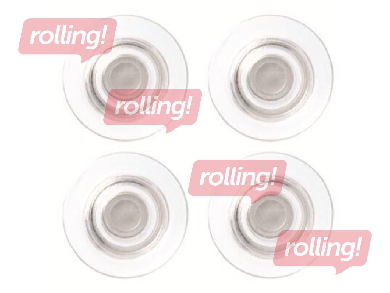 Magnets for glass board Nobo, 32 mm, 4 pcs, clear