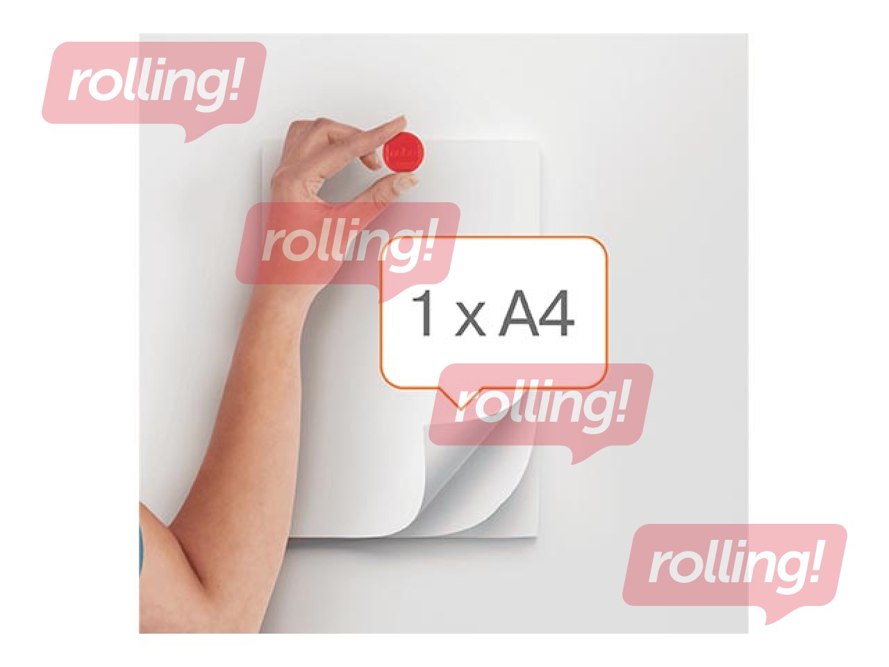 Magnets Nobo, 13 mm, 10 pcs., red