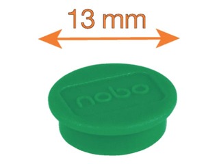 Magnēti Nobo, 13 mm, 10 gab., zaļi