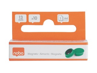 Magnetid Nobo, 13 mm, 10 tk, roheline