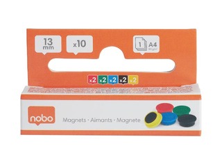 Magnēti Nobo, 13 mm, 10 gab., dažādas krāsas +Līgo dāvana!