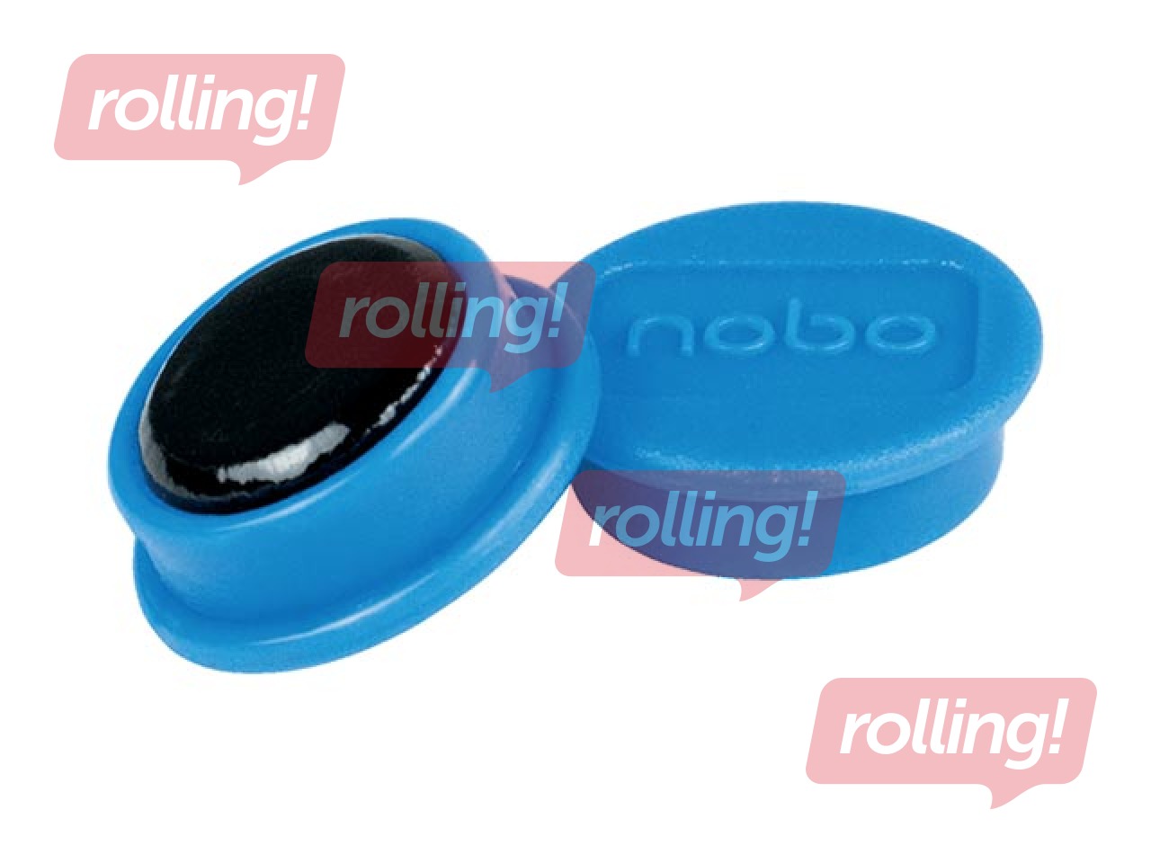 Magnēti Nobo, 23 mm, 10 gab., zili