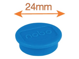 Magnets Nobo, 23 mm, 10 pcs., blue