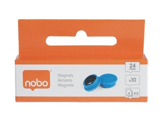 Magnets Nobo, 23 mm, 10 pcs., blue
