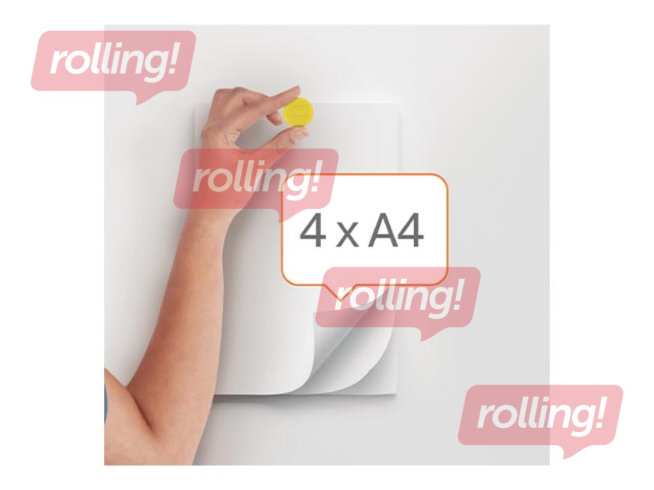 Magnets Nobo, 23 mm, 10 pcs., yellow