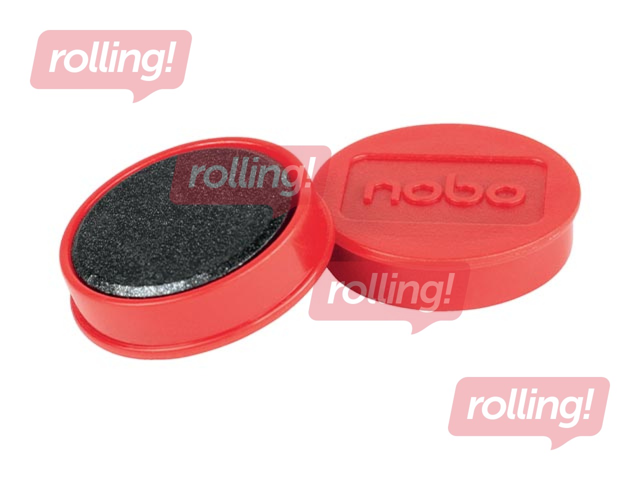 Magnets Nobo, 32 mm, 10 pcs., red