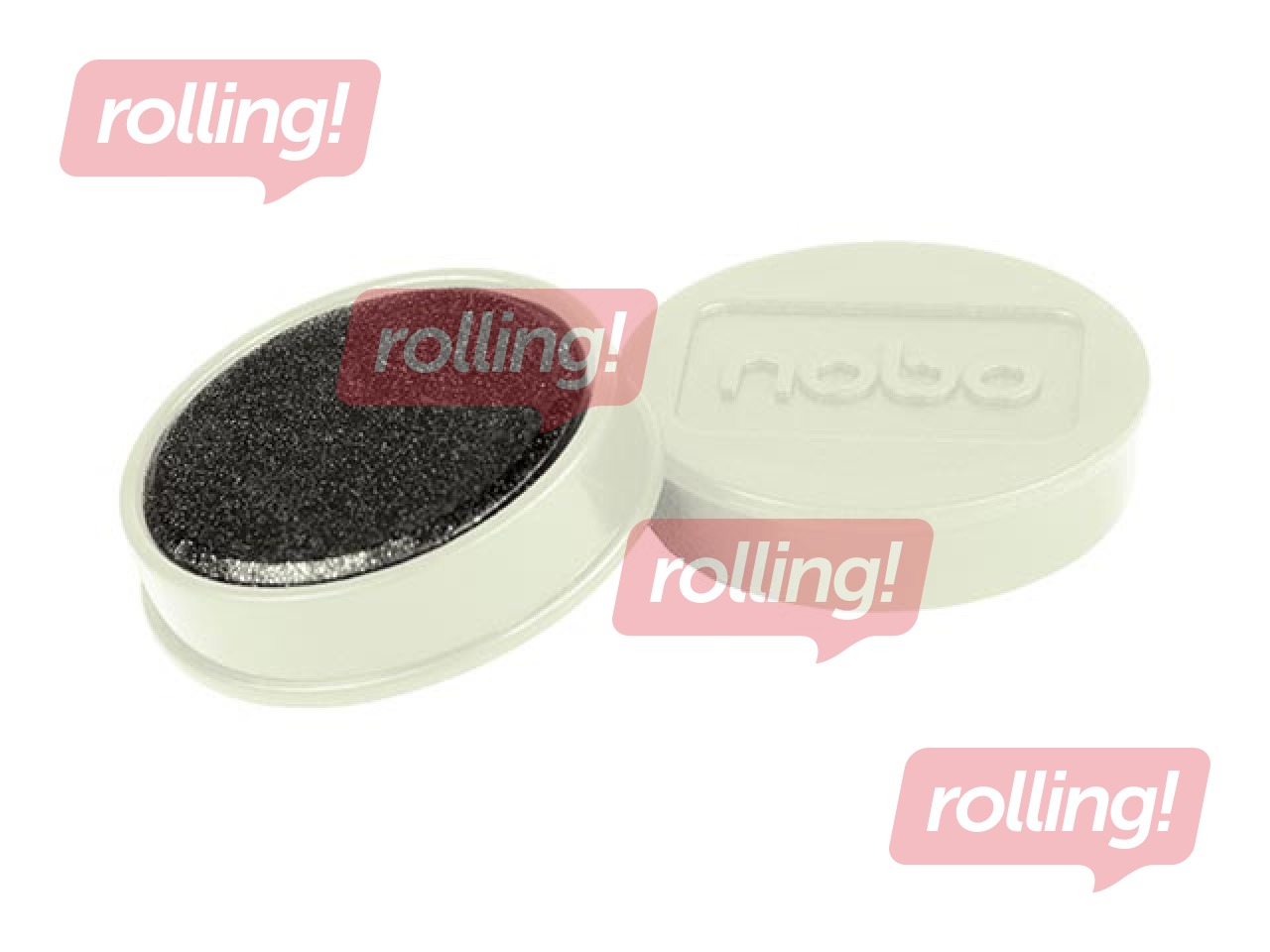 Magnēti Nobo, 32 mm, 10 gab., balti