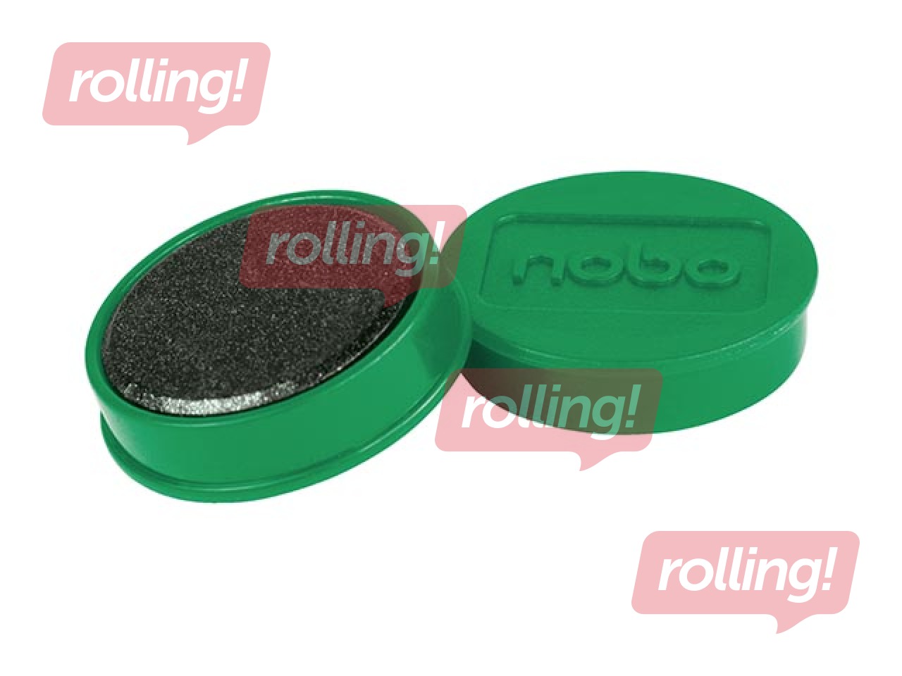 Magnēti Nobo, 32 mm, 10 gab., zaļi