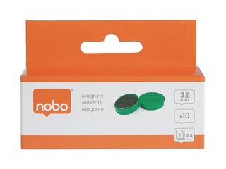 Magnēti Nobo, 32 mm, 10 gab., zaļi