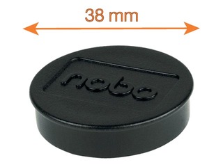 Магниты Nobo, 32 мм, 10 шт., 1.5 kг, черные