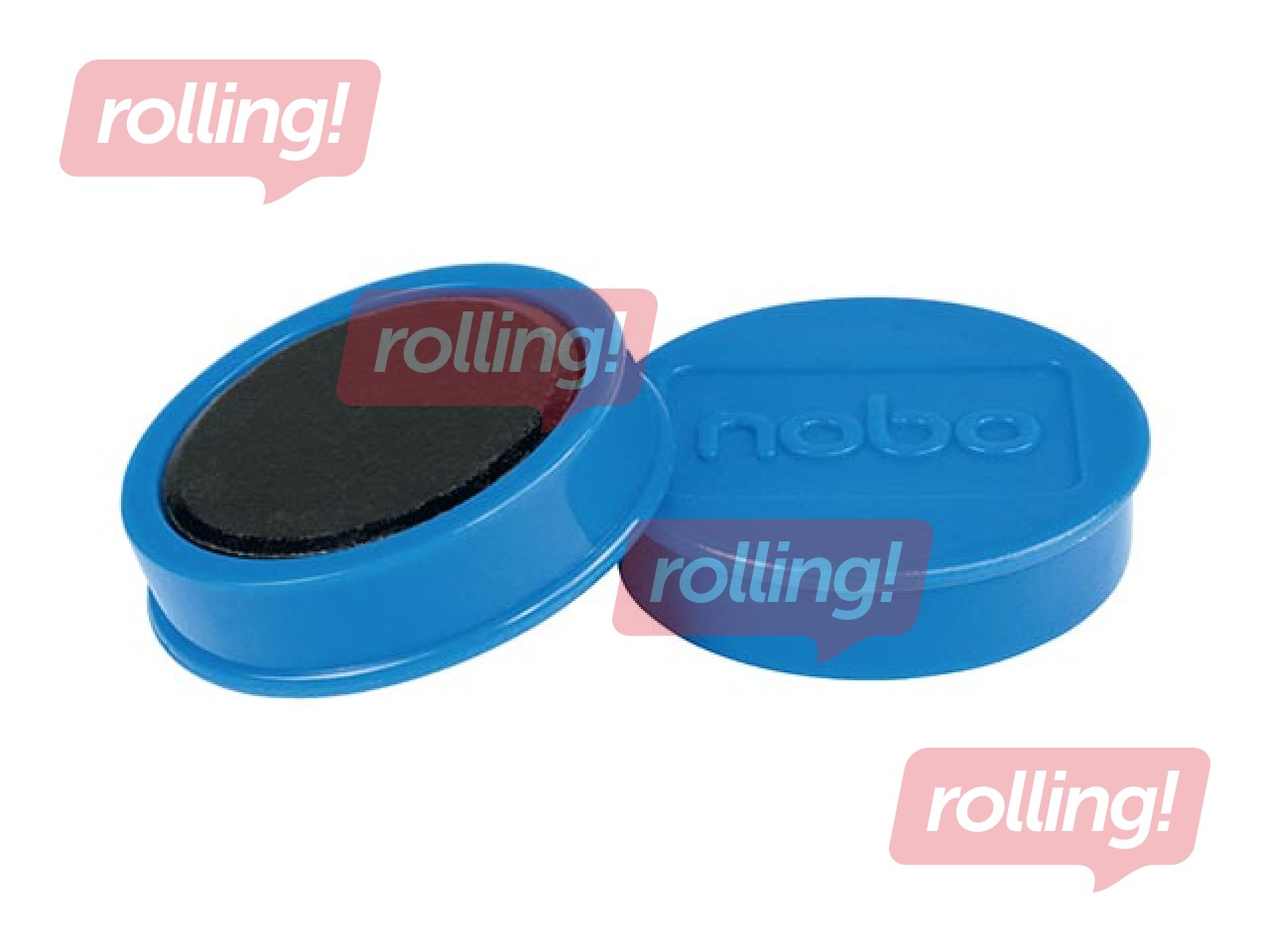 Magnēti Nobo, 38 mm, 10 gab., 1.5 kg, zili