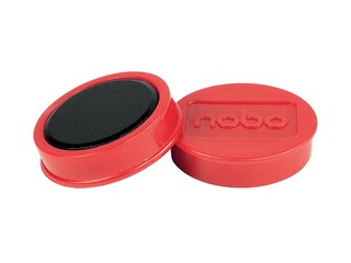 Magnēti Nobo, 38 mm, 10 gab., 1.5 kg, sarkani