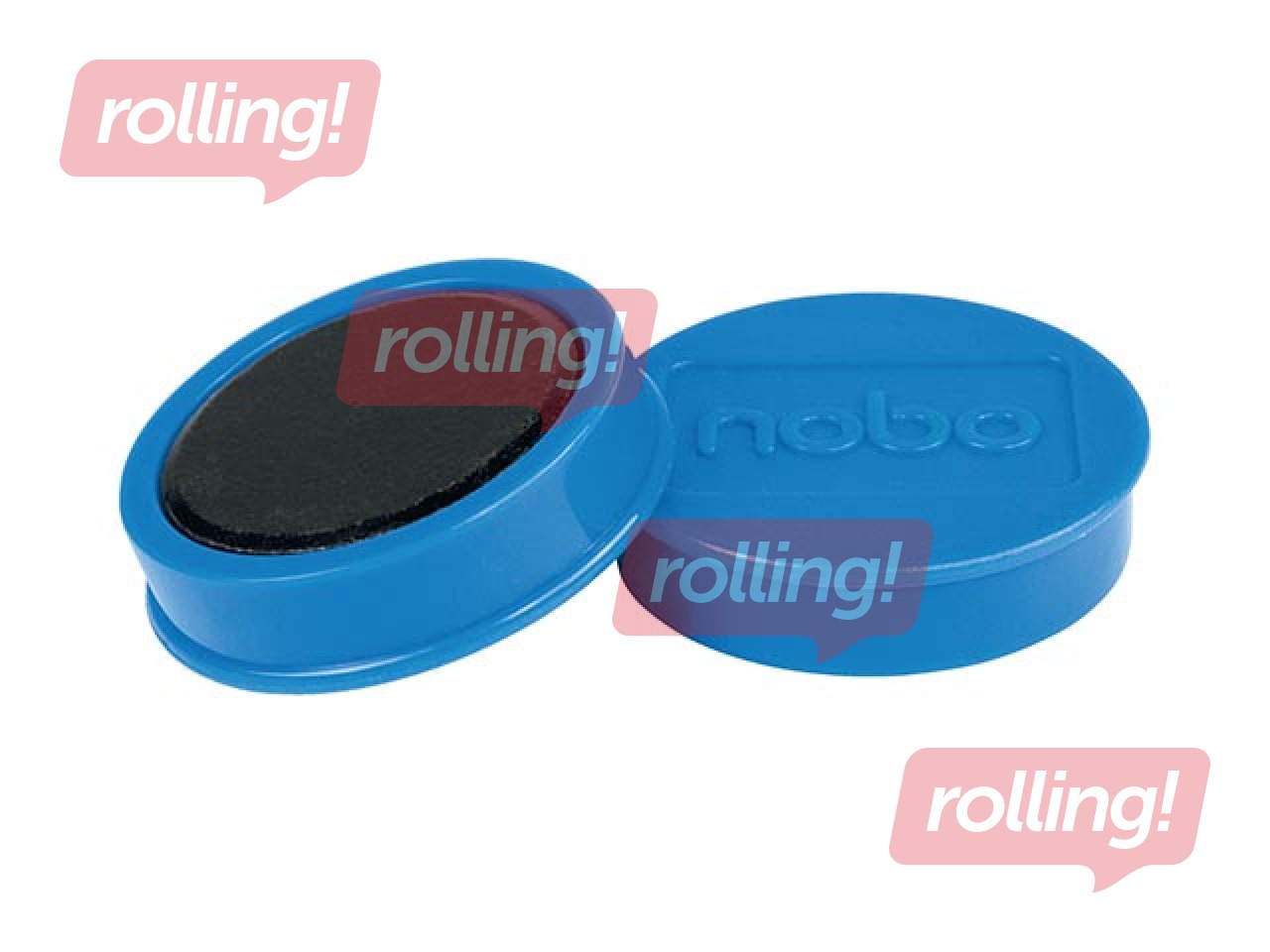 Magnets Nobo, 38 mm, 10 pcs., 2.5 kg, blue