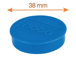Magnets Nobo, 38 mm, 10 pcs., 2.5 kg, blue