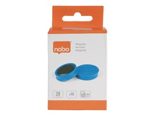Magnets Nobo, 38 mm, 10 pcs., 2.5 kg, blue