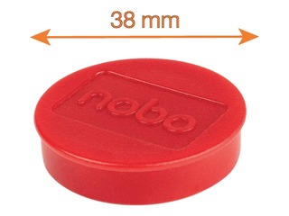 Magnēti Nobo, 38 mm, 10 gab., 2.5 kg, sarkani