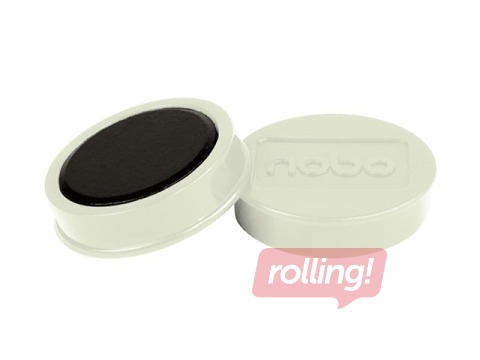 Magnēti Nobo, 38 mm, 10 gab., 2.5 kg, balti