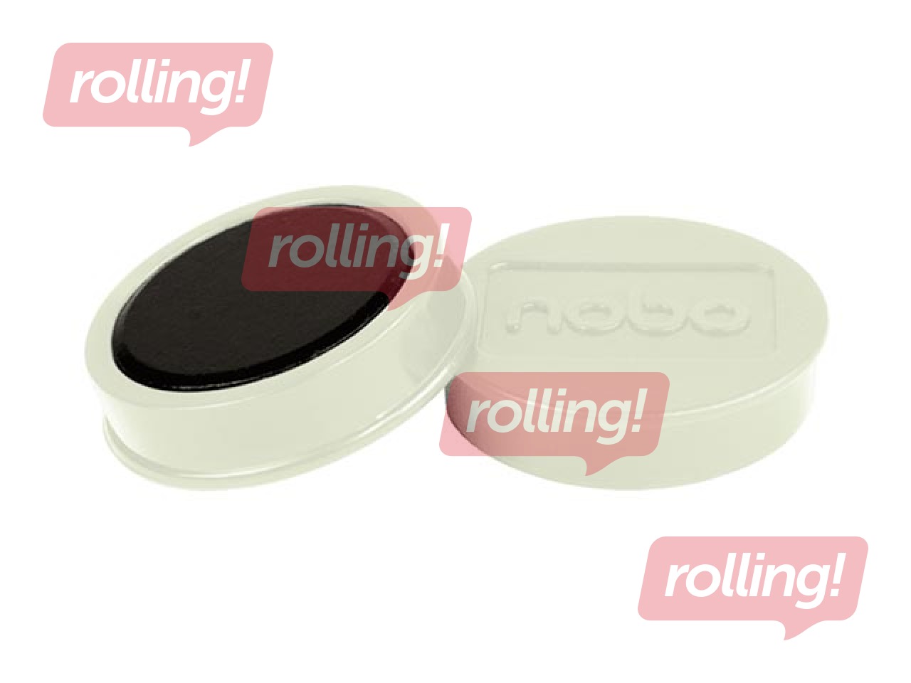 Magnets Nobo, 38 mm, 10 pcs., 2.5 kg, white
