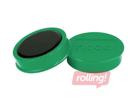 Magnetid Nobo, 38 mm, 10 tk, 2,5 kg, roheline