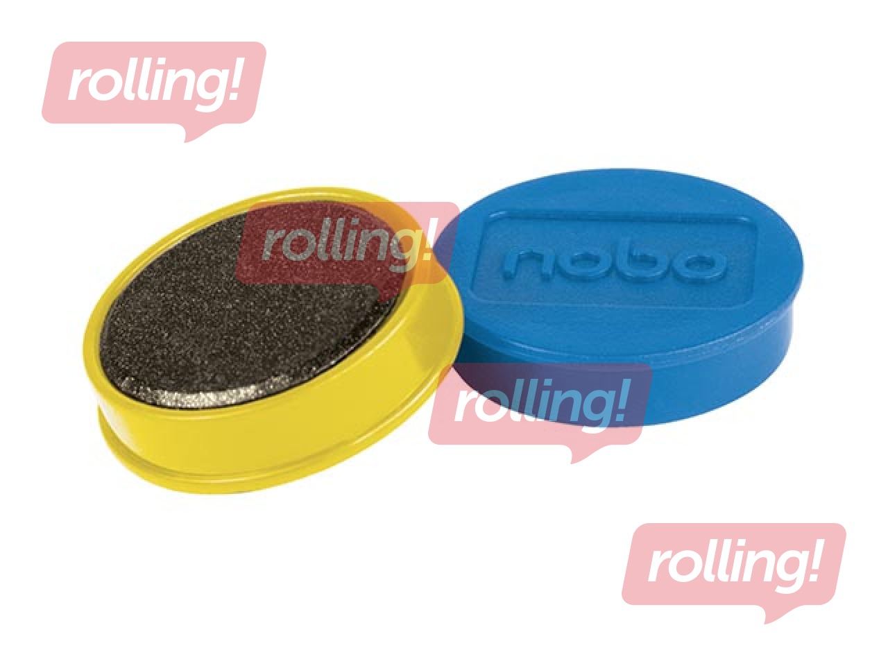 Magnēti Nobo, 38 mm, 10 gab., 2.5 kg, dažādas krāsas