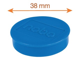 Magnēti Nobo, 38 mm, 10 gab., 2.5 kg, dažādas krāsas