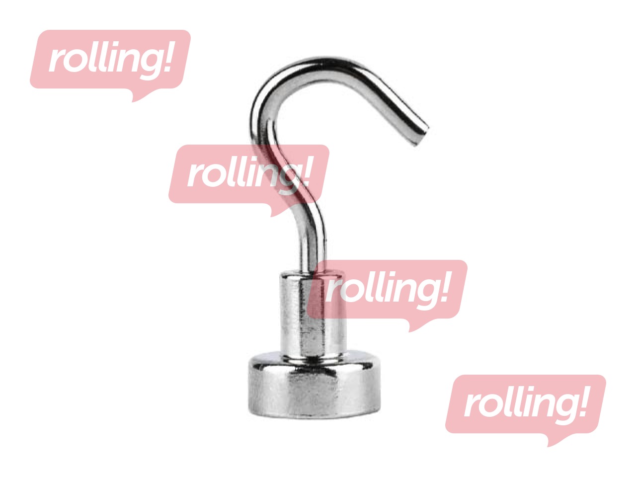 Magnets Grand, Neodymium, with hook, 12mm, 5 pcs.