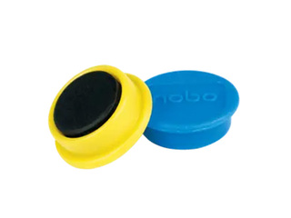 Magnēti Nobo, 24 mm, 10 gab., dažādas krāsas