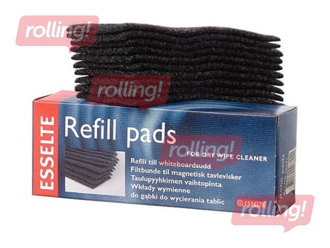 Reffil pads for dry wipe cleaner Esselte, 10 pcs.