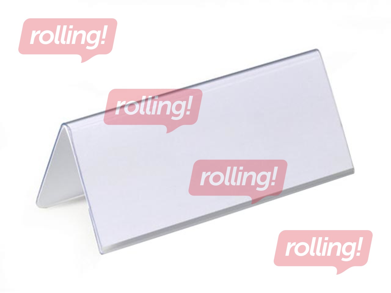 Galda kartes turētājs, 61/122 x 150 mm, caurspīdīgs