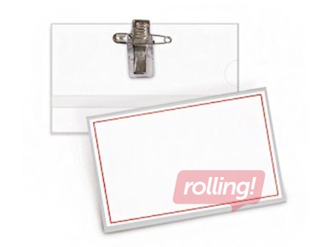 Идентификационная карта с метал. клипсой Forpus 54х90мм