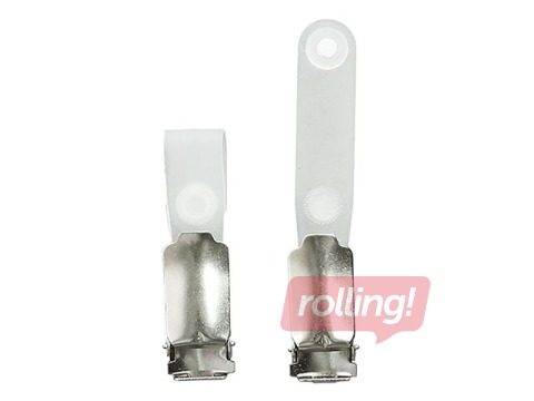 Kaardihoidja clips, metall, 100 tk.