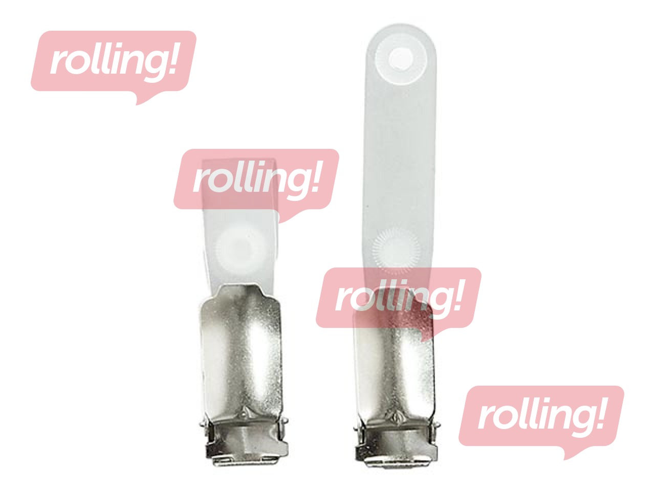 Klipsis identifikācijas kartei, metāla, 100 gab.