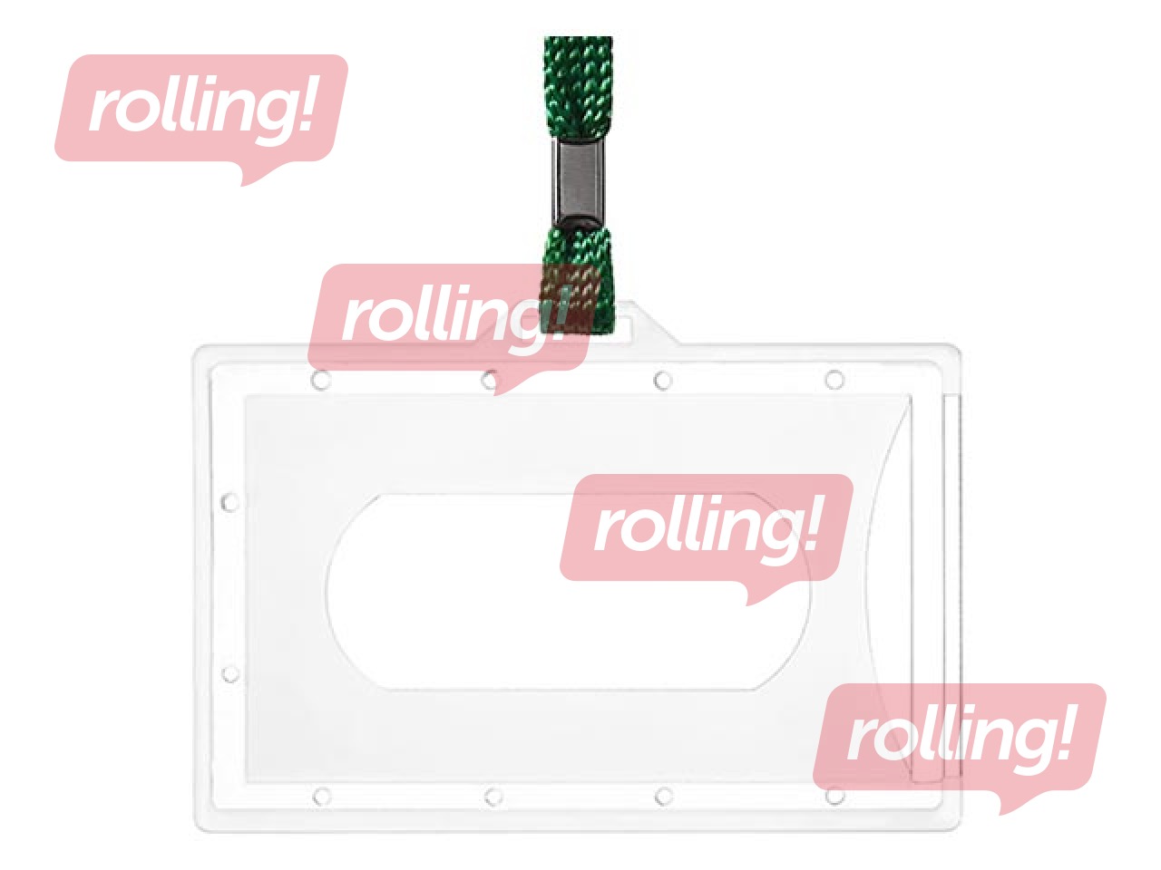 Identifikācijas karte ar zaļu lenti Argo, 59 x 92 mm