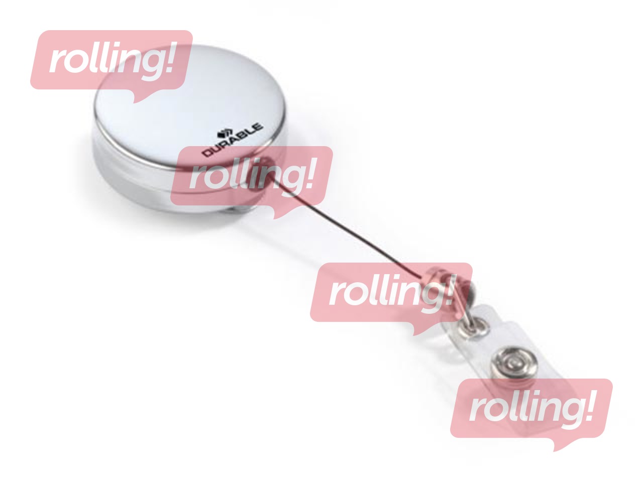 Identifikācijas kartes turētājs Durable Heavy Duty, izvelkams, ar karabīni