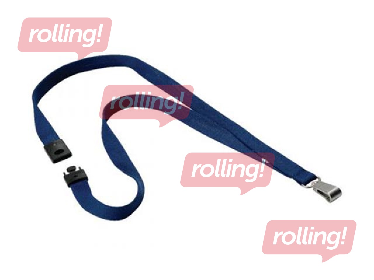 Textile lanyard Durable, midnight blue