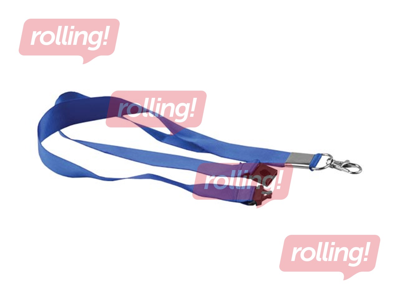 Identifikācijas kartes lenta ar drošības sprādzi Forofis, zila, 45 cm