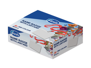 Держатель для индентификационной карты с красной  лентой Argo, 58x90 мм