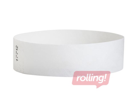 Paper wristbands Tyvek 100 pcs, white