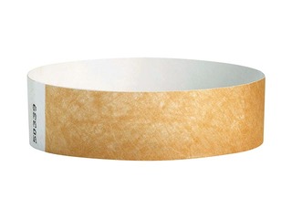 Paper wristbands Tyvek 100 pcs, bronze