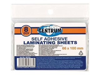 Self-adhesive laminating sheets Centrum, 66 x 100 mm, 8 pcs