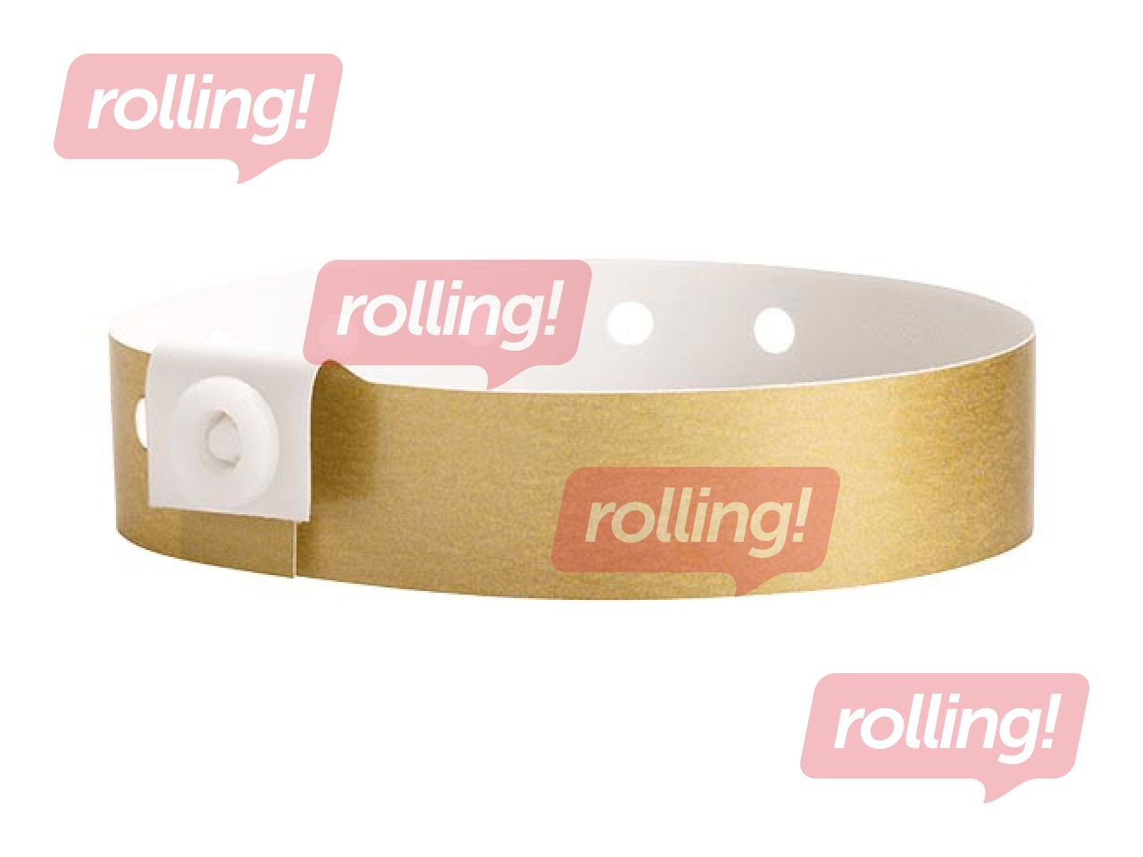 Plastikust käepaelad, 100 tk, kullakarva