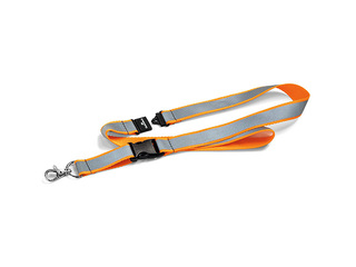 Identifikācijas kartes lenta, Durable, ar drošības sprādzi, oranža, atstarojoša, 53x2cm