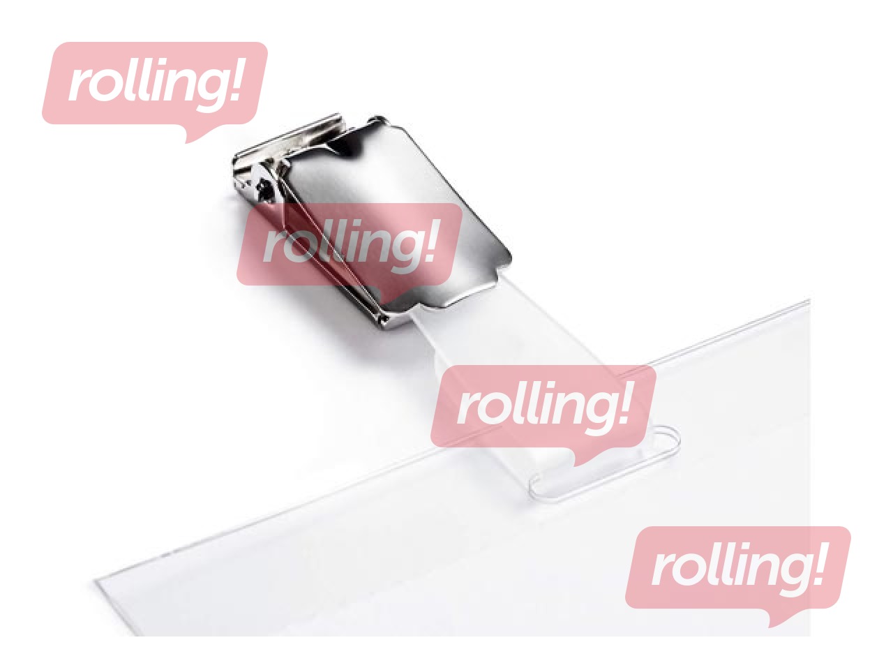 Name badge with clip Durable, vertical, 60x90mm