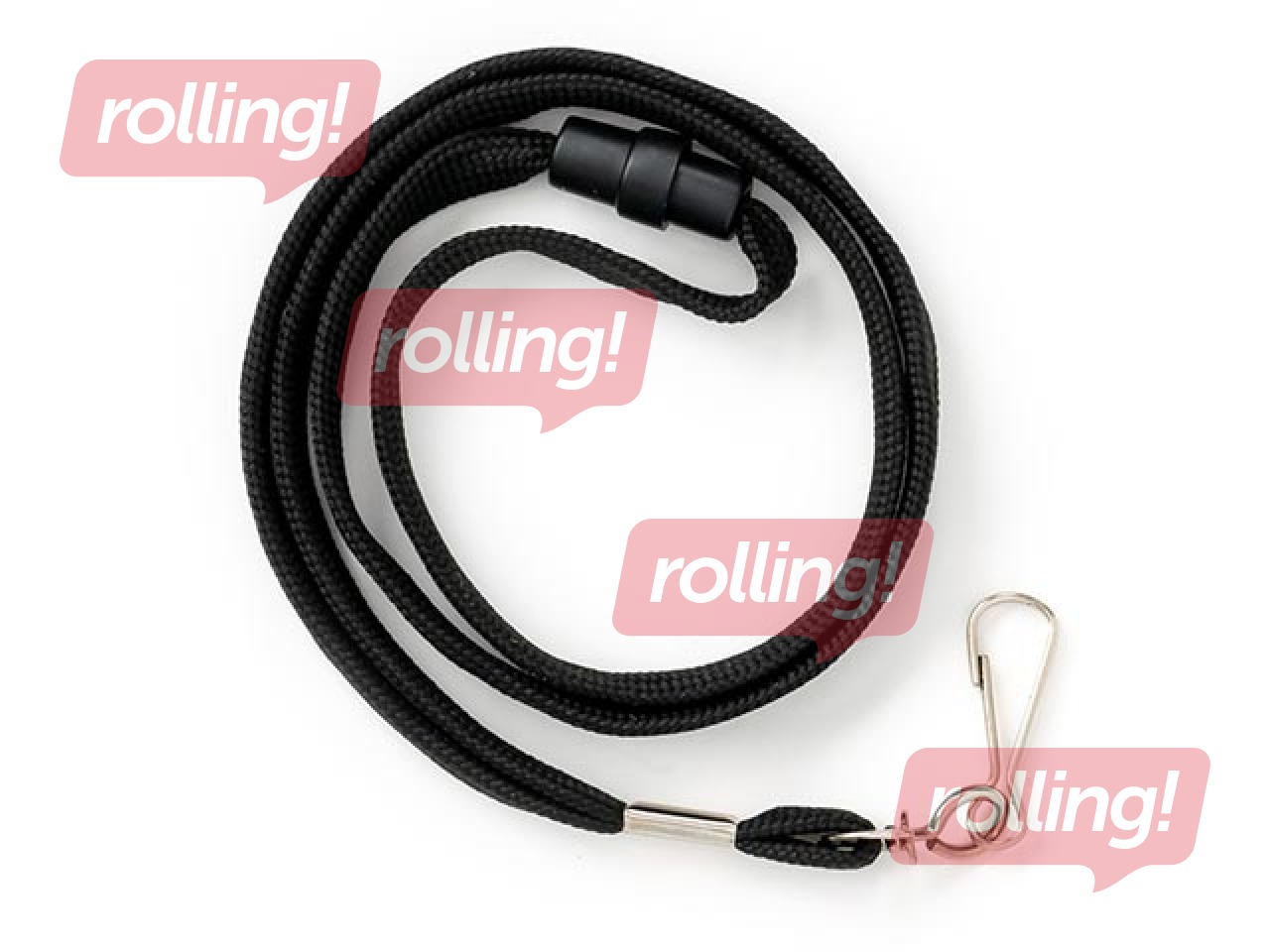 Identifikācijas kartes lenta ar turētāju, melna, 10 gab.