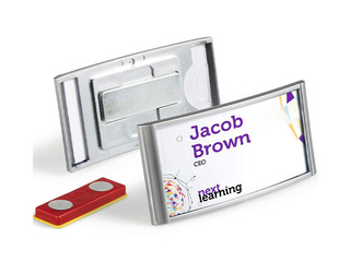 Name badge with magnet Durable Classic, 30x65 mm
