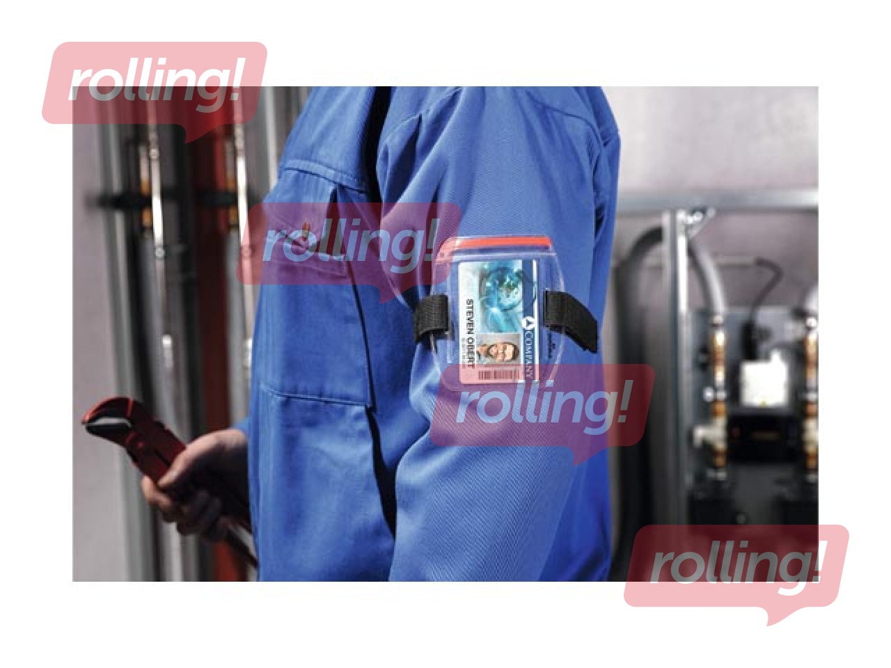 Identifikācijas kartes turētājs Durable, Outdoor, ar rokas saiti, 54x90mm, 10 gab.