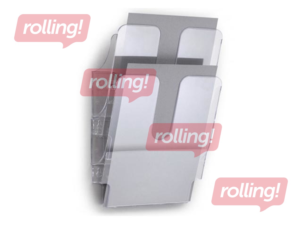 Literature holder Flexiplus 2, A4, transparent