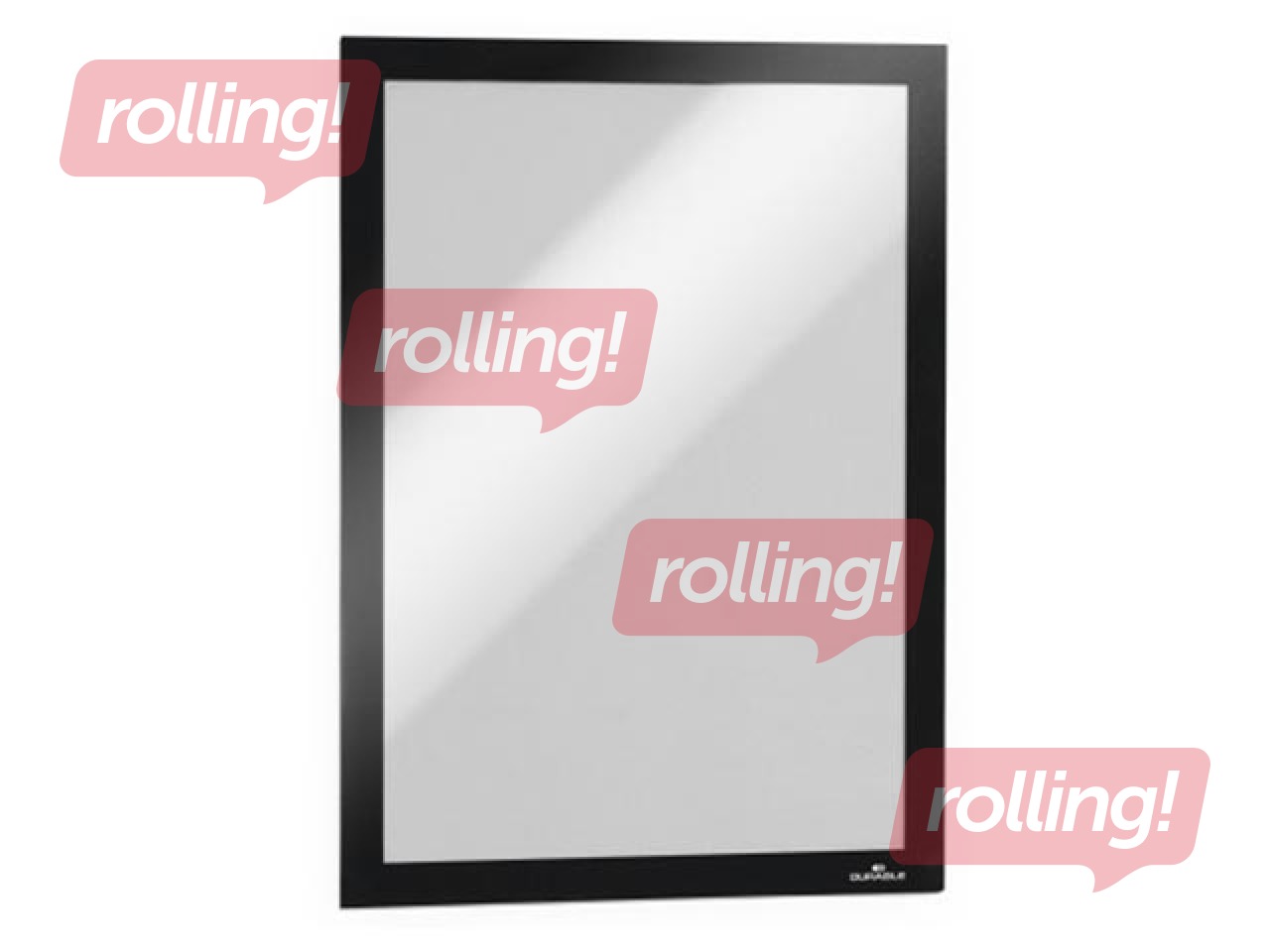 Informācijas kabata, pašlīpoša Duraframe  A4, ar melnu rāmi